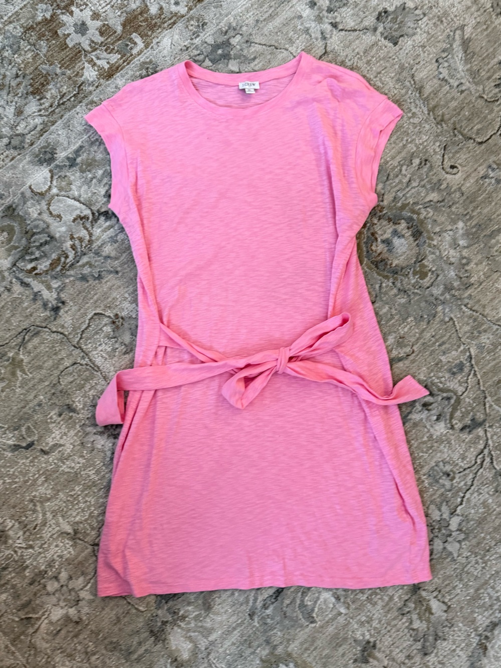 NWOT J. Crew Pink Dress with Tie Detai